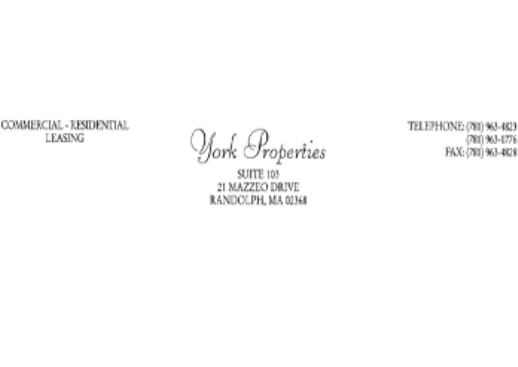 York Properties- Commercial-Residential 